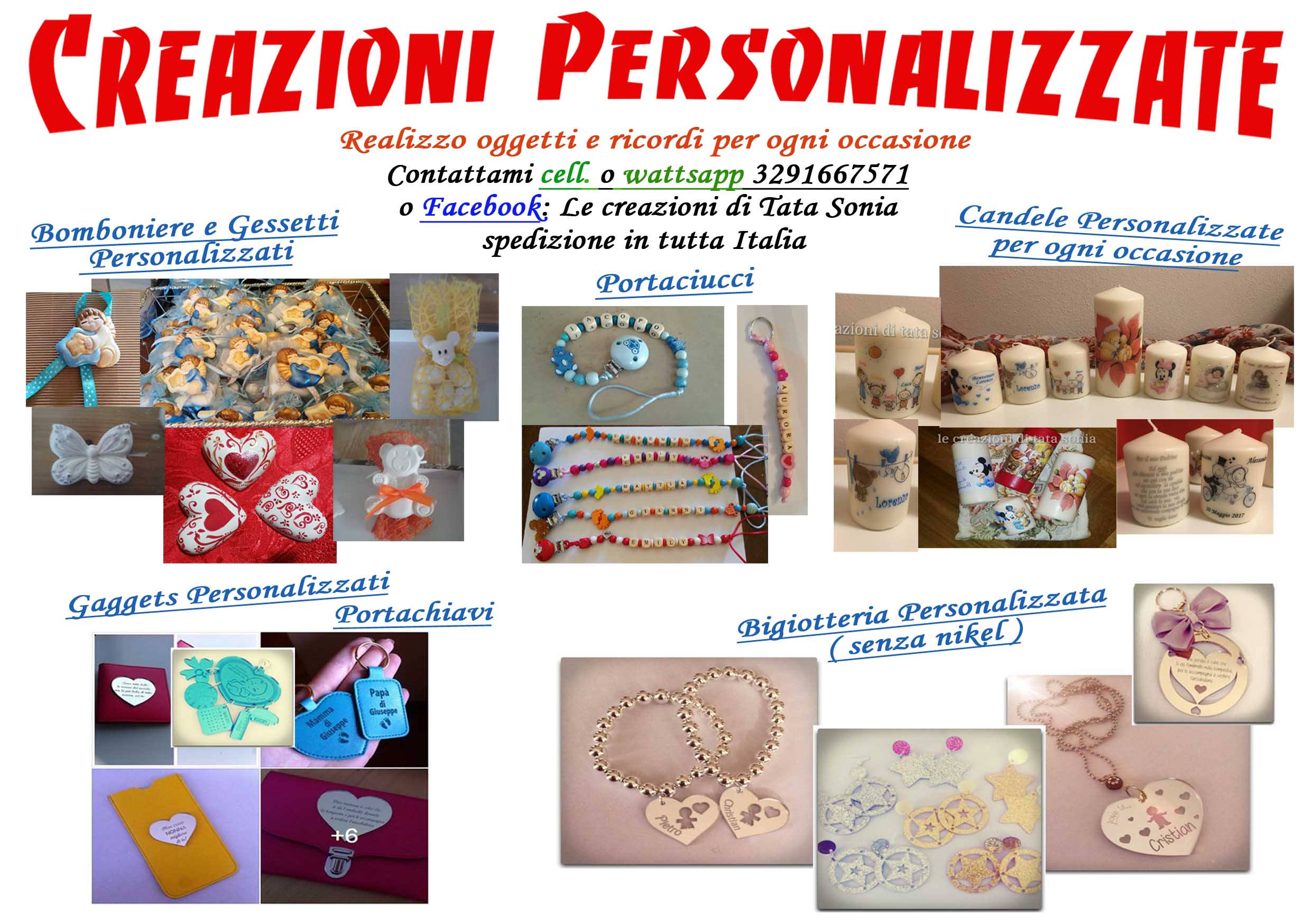 Le Creazioni di Tata Sonia - Realizzo oggetti personalizzati per ogni occasione! Image